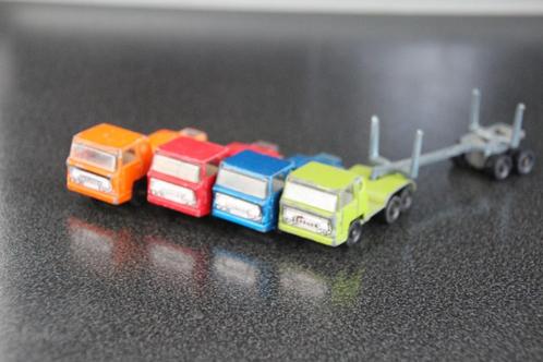 Set van 4 stuks Bernard vrachtwagen Majorette 1/100, Hobby en Vrije tijd, Modelauto's | Overige schalen, Gebruikt, Bus of Vrachtwagen