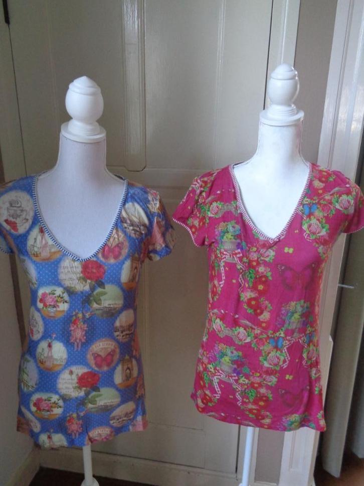 PIP STUDIO t'shirt:mt S + L. + mok+ make-up tasje, Kleding | Dames, T-shirts, Nieuw, Maat 42/44 (L), Roze, Korte mouw, Ophalen of Verzenden