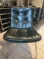 Artifort leer donker groen fauteuils geoffrey harcourt, Vintage design 60/70 jaren, Overige kleuren, Leer, Ophalen of Verzenden