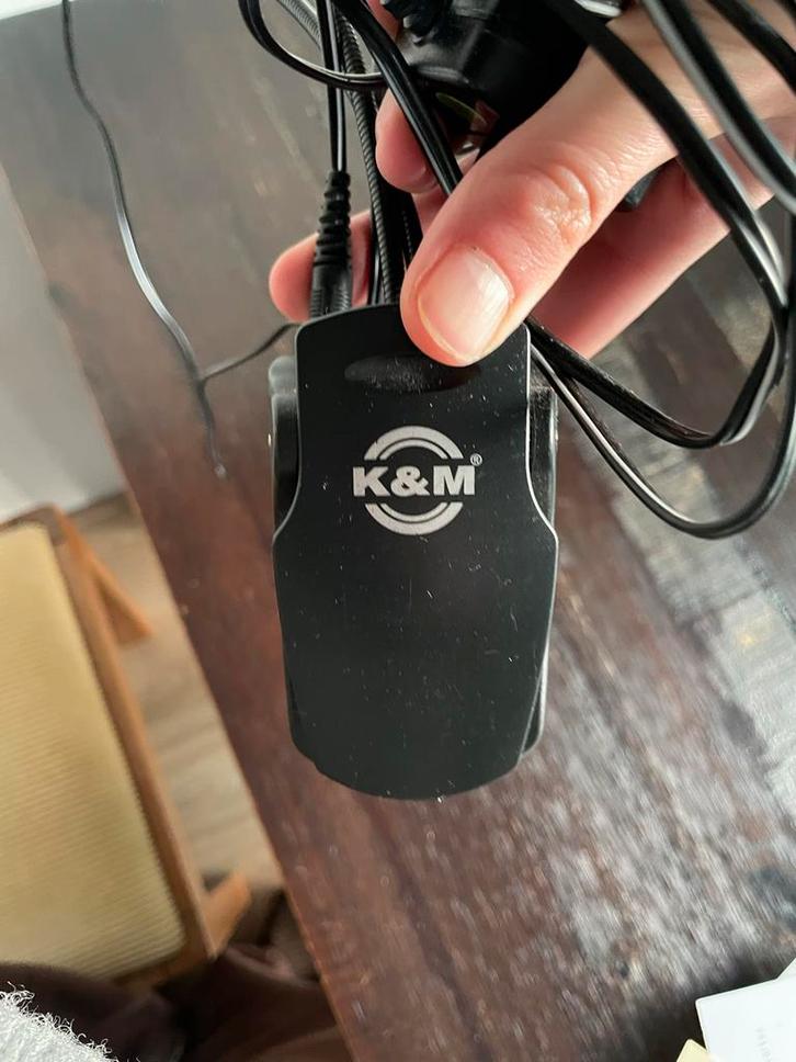 K&M Pianolamp, Muziek en Instrumenten, Standaards, Gebruikt, Muziekstandaard, Keyboard of Synthesizer, Ophalen of Verzenden