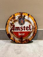 Mancave Bar Café Wanddecoratie metalen bordje Amstel bier, Ophalen of Verzenden, Zo goed als nieuw, Reclamebord