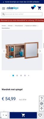 Wandrek met spiegel, Huis en Inrichting, Spiegelkast, Nieuw, Minder dan 25 cm, Minder dan 100 cm