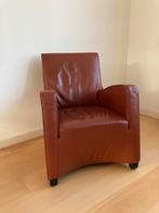 2 Wittmann Fauteuils Cognac Leer, Ophalen, Gebruikt, Leer, 75 tot 100 cm
