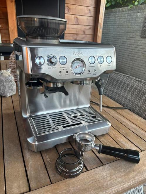 Sage Barista Express - Espressomachine - Cappuccino, Witgoed en Apparatuur, Koffiezetapparaten, Gebruikt, Koffiebonen, Espresso apparaat