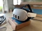 Meta Quest 3 128GB + Elite Strap + Link Cable, Spelcomputers en Games, Virtual Reality, Ophalen of Verzenden, Zo goed als nieuw