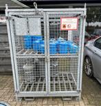 gasfles opslag kooi/hok, Afsluitbaar en heftruck insteek., Ophalen