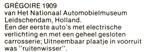 964727 Auto oldtimer Grégoire 1909 Nette oude kaart onbeschr, Ophalen of Verzenden, 1960 tot 1980, Ongelopen, Voertuig
