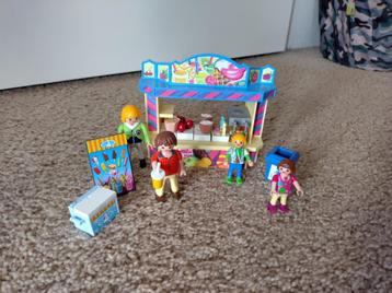 Playmobil Kermis Snoepkraam (5555) en Blikgooien (5547) beschikbaar voor biedingen