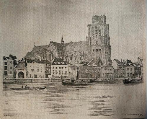 Dordrecht ... H.E. Roodenburg ..., Antiek en Kunst, Kunst | Etsen en Gravures, Ophalen of Verzenden