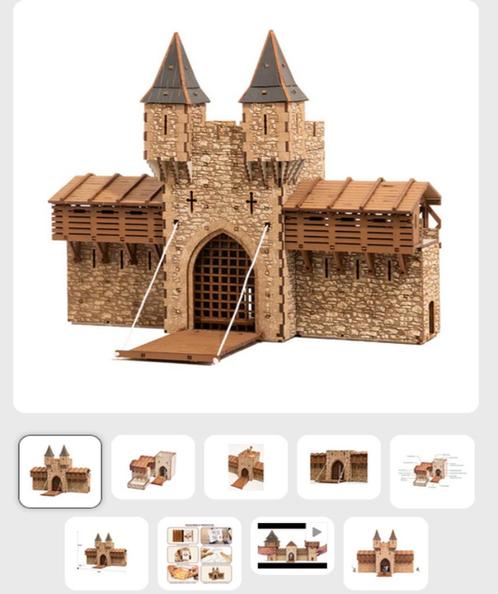 Ibuilt it  Kasteelpoort 28 mm gebouwd Dungeons & Dragons ea., Hobby en Vrije tijd, Gezelschapsspellen | Overige, Nieuw, Drie of vier spelers