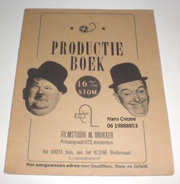 zoek oud catalogus productieboek boek filmstudio max drukker