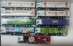 1:87 , 9x Scania 1040 / oplegger met verschillende reclame., Hobby en Vrije tijd, Modelauto's | 1:87, Ophalen of Verzenden, Zo goed als nieuw