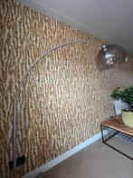 Booglamp chroom met rookkleurige kap, Ophalen, Zo goed als nieuw