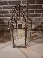 Klassieke hanglamp met bol lamp, Ophalen, Gebruikt, Glas, Minder dan 50 cm