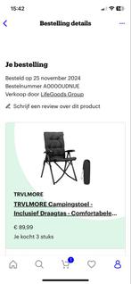3 Campingstoelen - Comfortabel & Verstelbaar!, Caravans en Kamperen, Ophalen of Verzenden, Nieuw, Campingstoel