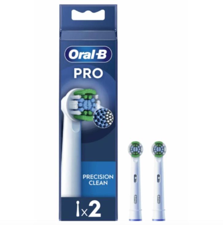 Oral-B PRO Opzetborstels Precision Clean - 2 stuks, Sieraden, Tassen en Uiterlijk, Uiterlijk | Mondverzorging, Nieuw, Opzetborstel