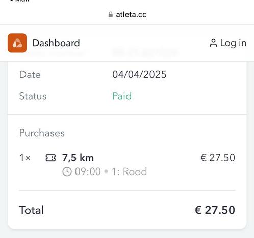 Run op de Ring starttijd 09:00, Tickets en Kaartjes, Evenementen en Festivals, Eén persoon