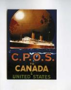 scheepvaart-foto/kaart-canadian pacific, Ophalen of Verzenden, Zo goed als nieuw, Motorboot, Boek of Tijdschrift