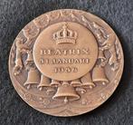 Bronzen penning Prinses Beatrix geboorte 31 januari 1938, Ophalen of Verzenden, Brons, Nederland