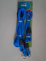 Hondenriem & halsband - Blauw - Nylon - 150 / 45 cm, Ophalen of Verzenden, Zo goed als nieuw