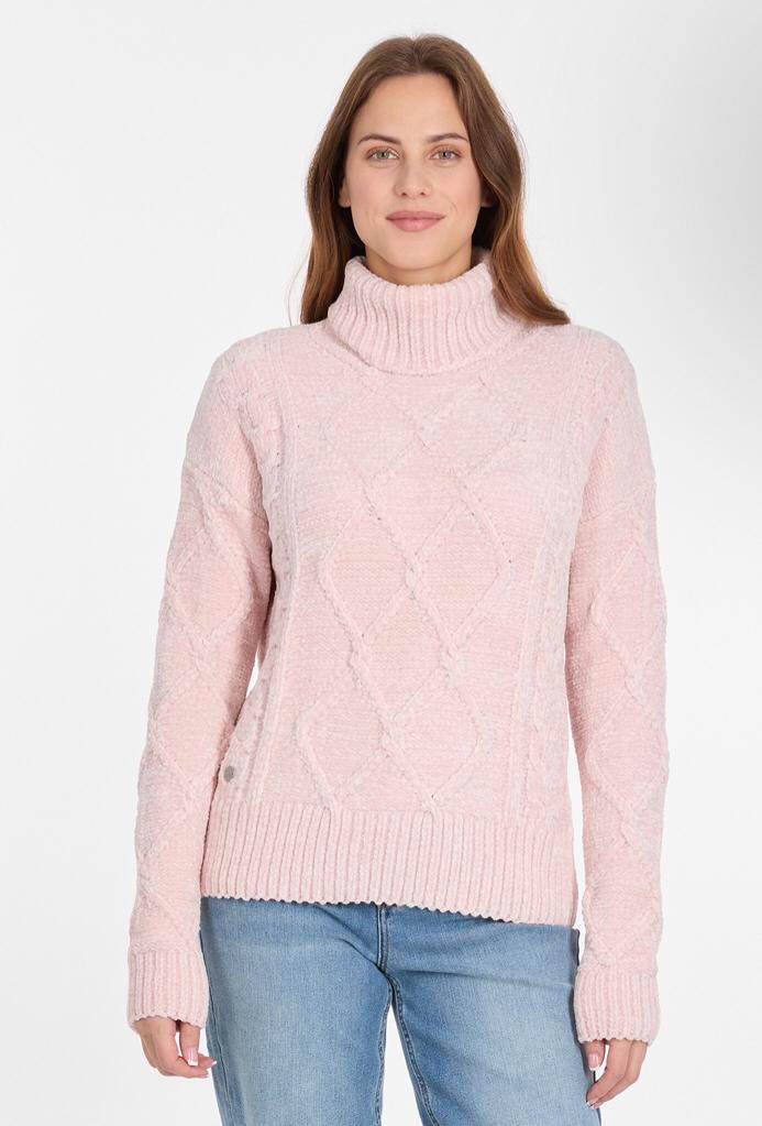 Nieuw! Ragwear chenille winter sweater col trui roze JANNA, Kleding | Dames, Truien en Vesten, Nieuw, Maat 38/40 (M), Roze, Ophalen of Verzenden