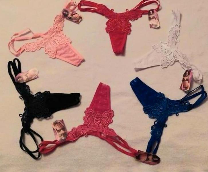 vlinder strings in verschillende kleuren, Kleding | Dames, Ondergoed en Lingerie, String, Overige kleuren, Verzenden