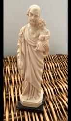 Heilige Antonius , zwaar mooi beeldje op marmer, Antiek en Kunst, Antiek | Religie, Ophalen of Verzenden