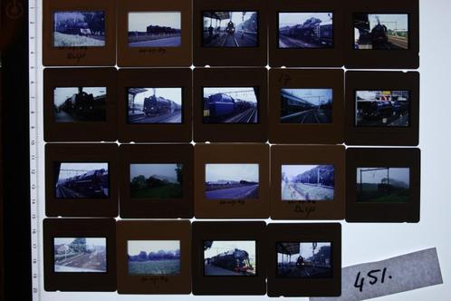451)  23 dia's van diverse stoomritten tijdens NS 150, 1989, Verzamelen, Spoorwegen en Tramwegen, Gebruikt, Trein, Overige typen