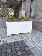 Showroommodel SALE poeder gecoate stalen bloembak Wit, Ophalen, Gebruikt, 100 cm of meer, Tuin