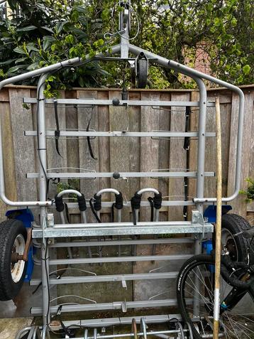Fietsentrailer voor 6 (elektrische) fietsen 