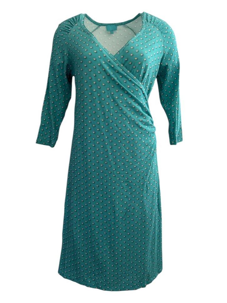 Lalamour jurk S, Kleding | Dames, Jurken, Zo goed als nieuw, Maat 46/48 (XL) of groter, Groen, Onder de knie, Ophalen of Verzenden