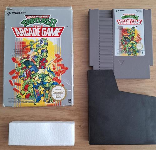 Teenage Mutant Hero Turtles II (cart + doos) - NES, Spelcomputers en Games, Games | Nintendo NES, Gebruikt, Avontuur en Actie