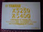 Yamaha XS250 XS400 1977  owner's manual XS 400 anleitung, Yamaha