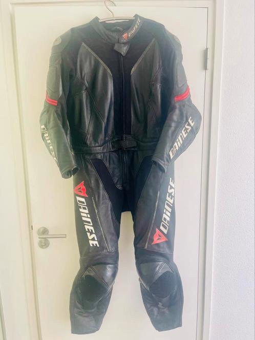 2-delig Dainese zwart lederen motorpak maat 58, Motoren, Kleding | Motorkleding, Combipak, Heren, Tweedehands, Ophalen of Verzenden