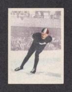 Sportplaatje Schaatsen Wim van der Voort 1954 (25)., Verzamelen, Overige Verzamelen, Verzenden, Zo goed als nieuw