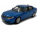 Jsn Cararama 1:43 Saab 9.5 Aero 1998 blauw in windowbox, Hobby en Vrije tijd, Modelauto's | 1:43, Nieuw, Overige merken, Ophalen of Verzenden