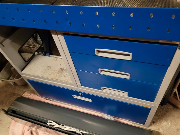 Laden kast  metaal  als nieuw, Doe-het-zelf en Verbouw, Werkbanken, Gebruikt, Ophalen of Verzenden