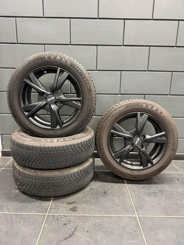 Universele set 15” LM met winterbanden TPMS 4x100 / 6.5mm, Auto-onderdelen, Banden en Velgen, Banden en Velgen, Winterbanden, 15 inch