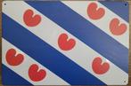 Friese vlag Friesland reclamebord van metaal wandbord, Diversen, Vlaggen en Wimpels, Nieuw, Ophalen of Verzenden