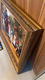 Antiek Schilderij met Goudkleurige Lijst, Ophalen