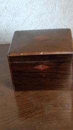 mahonie houten theekist, Ophalen of Verzenden, Zo goed als nieuw, Minder dan 50 cm, Minder dan 50 cm