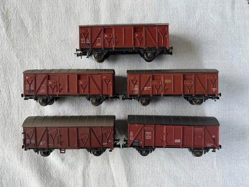 Roco NS/DB/SNCF gesloten goederenwagons, Hobby en Vrije tijd, Modeltreinen | H0, Gebruikt, Wagon, Gelijkstroom of Wisselstroom