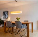 4 mooie moderne grijze, stoelen Manzini Goossens, Ophalen, Gebruikt, Grijs