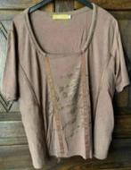 Bruine, cognac tuniek, top, shirt; merk BIBA; maat XL, Kleding | Dames, Tops, Bruin, Maat 46/48 (XL) of groter, Ophalen of Verzenden
