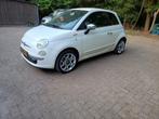Fiat 500 1.2 AUT 2008 Wit, Auto's, Fiat, 4 cilinders, Leder en Stof, Wit, Origineel Nederlands