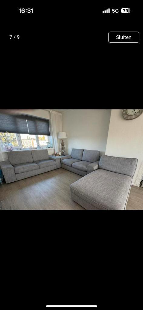 Kivik banken + lounge moet voor woensdag weg!, Huis en Inrichting, Banken | Sofa's en Chaises Longues, Ophalen of Verzenden