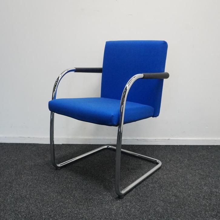 Vitra Visasoft Design Vergaderstoelen, Eetkamerstoel | Blauw, Huis en Inrichting, Stoelen, Gebruikt, Vijf, Zes of meer stoelen