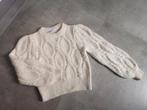 Zara kabeltrui met parels maat S, Ophalen of Verzenden, Zo goed als nieuw, Maat 36 (S), Wit