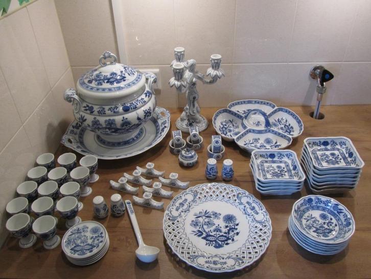 Hutschenreuther Zwiebelmuster uienmotief collectables, Antiek en Kunst, Antiek | Servies los, Ophalen of Verzenden