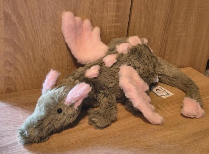 Jellycat Malachy Dragon - Nieuw, Kinderen en Baby's, Speelgoed | Knuffels en Pluche, Nieuw, Overige typen, Verzenden